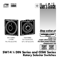 Thumbnail of document Manual - SW144-10 Rotary Thermocouple Selector Switches